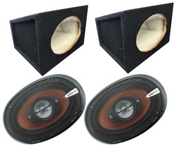 2X Ab-790 6X9&quot; 4-Way Speakers W/ S1 6 X 9&quot; Car Audio Speaker Box - £87.92 GBP