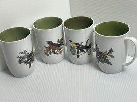 Neiman Marcus Lot Of Four Coffee Mugs Cups Birds FF Fitz &amp; Floyd Vintage - $28.04