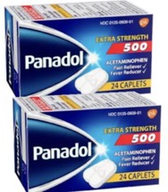 96 PANADOL Acetaminophen 500 mg Extra Strength Caplets Pain Reliever 4-2... - £20.05 GBP