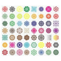 Mandala Magic: 56-Piece Stencil &amp; Stippling Tool Set for Art Projects - Create S - £20.09 GBP