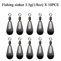 10pcs/lot Fishing Weight Sinker 3.5g 5g 7g 10g 14g 20g Water Drop Weights Fishin - £36.66 GBP