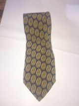 VALENTINO Cravatte 100% Silk  Navy Golden Filigree Design Tie Hand Made ... - €39,55 EUR