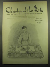 1949 Charles of the Ritz Face Powder Ad - meets you face to face - $18.49