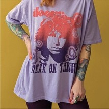 Daydreamer Womens The Doors Break On Through To The Other Side Tee Purple XS - £41.64 GBP