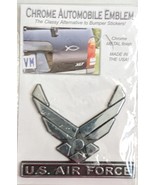 U.S. AIR FORCE Wings Chrome Automobile Emblem - $246.56 MXN