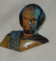 Star Trek Next Generation Pinback Button Lapel Pin Worf 2.25 Inch Soft - $8.99