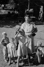 Squatter Family in Shack Town by Dorothea Lange - Art Print - £17.68 GBP+