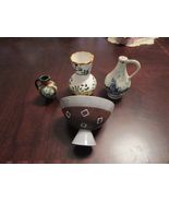 CERAMIC GROUP  5 PIECES HOLLAND AND PORTUGAL DELFT PZH GOUDA  LOT [10H] - $89.68 CAD