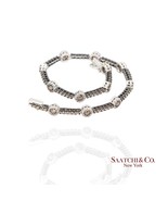 18K White Gold Tennis Bracelet with Natural Champagne Diamonds - $4,900.50
