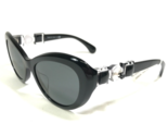 CHANEL Sunglasses 5443-H-A c.501/S4 Black Clear Faux Pearl Cat Eye Black... - £210.23 GBP