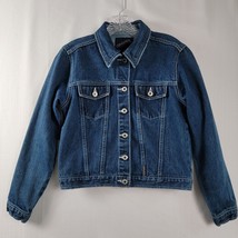 Committed Womens Jean Jacket Size Medium Button Front Pockets Denim Blue - £12.40 GBP