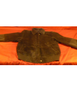ST JOHN&#39;S BAY VTG VINTAGE BOMBER BLACK SUEDE LEATHER AVIATOR JACKET COAT... - $40.56 CAD
