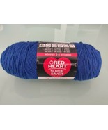 1 New Skein Red Heart Super Saver Yarn No Dye Lot 8oz 0385 Royal Blue Ar... - $12.15 CAD