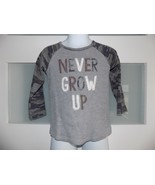 Mud Pie Never Grow Up Baseball Style LS Shirt Size 24M-3T Boy&#39;s - $20.60 CAD