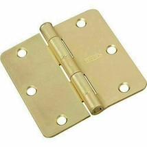 National Hardware N144-352 512RC Door Hinges in Brass , 3-1/2&quot; 2 pack - £11.79 GBP