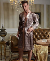 Wholesale High Quality Silk Blend 1pc Men&#39;s Sleep Robe/ Pajama Set L/XL/2XL/3XL - £47.95 GBP