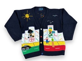 Fairy Tales on Parade by Judy Hand Embroidered Batman &amp; Robin Sweater 32... - £31.19 GBP