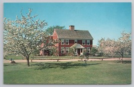 Shelburne Vermont Dutton House 1782 Shelburne Museum Vintage Postcard - $14.45