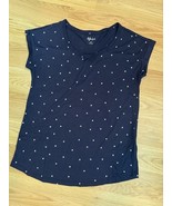 Style &amp; Co Women’s XS Shirt Top Navy Blue Star - $16.40 CAD