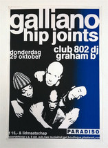 Galliano Hip Joints – Original Concert Poster – Affiche –Paradiso – 1992 - $194.68