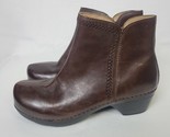 Dansko Scout Women’s Brown Leather Ankle Boots Booties Size EUR 40/US 9-9.5 - $44.54