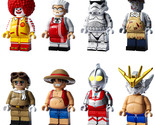 8Pcs Ronald McDonald KFC-Grandpa Star-war Fat Trooper Fat Luffy Minifigu... - £17.61 GBP