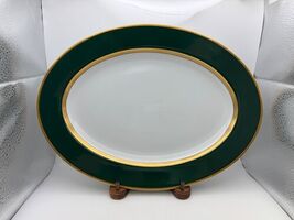 Fitz &amp; Floyd RENAISSANCE GREEN Oval Serving Platter - $79.99