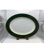 Fitz &amp; Floyd RENAISSANCE GREEN Oval Serving Platter - $79.99