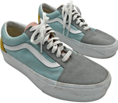 Vans Old Skool Sk8 Low Yacht Club Suede Shoe Womens 9.5 Blue/Grey/Yellow... - $24.70