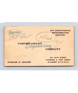 Carrier Air Conditioning Co Vtg Business Card Paterson NJ BC2 - $182.83 MXN