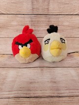 Lot of 2 Angry Birds - Matilda White Bird &amp; Red Bird 6&quot; 2010 Commonwealth - £21.17 GBP