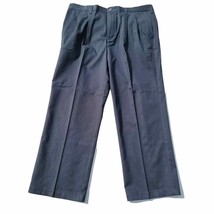Croft &amp; Barrow 40 x 30 Blue Easy-Care Khaki Classic Fit Dress Pants Flat... - $37.42 CAD