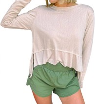 Kimberly C layer long sleeve top in Sand - size S - £24.21 GBP