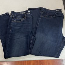 Sonoma Jeans Womens 12 Blue Denim Ankle Skinny Slim Straight Stretch Lot... - €15,28 EUR