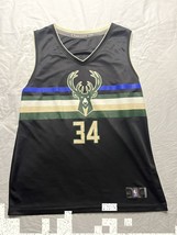 Fanatics Basketball Jersey Men’s 2XL Black Milwaukee Bucks Antetokounmpo... - $24.00