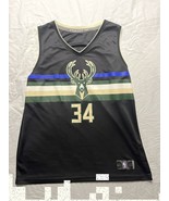 Fanatics Basketball Jersey Men’s 2XL Black Milwaukee Bucks Antetokounmpo... - $24.00