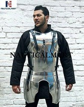 Medieval Steel Knight Armor Breastplate Halloween Costume - £220.76 GBP