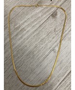 Korean gold herringbone necklace - $24.19 CAD