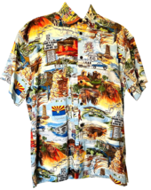 High Seas Trading Co Men&#39;s Casual Shirt Cotton Size L Arizona Route 66 Sedona + - £22.68 GBP