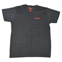 Jagermeister Mens T Shirt Black V-Neck Short Sleeve, Size L Two Sided - £7.16 GBP