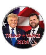 TRUMP VANCE CAMPAIGN 2024 3&quot; PIN BACK BUTTON PRESIDENT OF THE UNITED STATES - $7.99