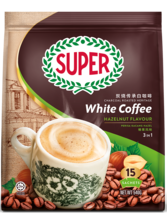 2 Pack Super Charcoal Roasted White Coffee Hazelnut Flavour (40 Sachets X17G) - £32.37 GBP