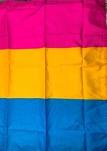 Pansexual Pan Gay Pride Flags 3x5Ft Outdoor LGBTQ Omnisexual Rainbow Equ... - £18.98 GBP