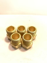 QTY-5 Western AW-14A Brass Inert CGA 032 ARC Hexagonal Hose B Nut 5/8-18... - £19.99 GBP