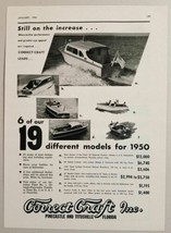 1950 Print Ad Correct Craft Boats 6 Models Shown Pinecastle,Titusville,FL - $13.74