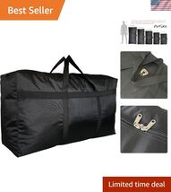 Extra Large Storage Duffle Bag with Zippers and Handles, Big Foldable Du... - $57.91