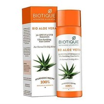 Biotique Bio Aloe Vera Sun Protect Face Lotion SPF 30 UVA/UVB Skin Care 120 ml - £15.10 GBP