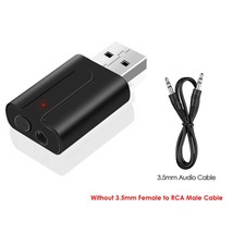 Bluetooth 5.0 Audio Receiver Transmitter 2In1 RCA 3.5mm AUX Jack Hifi Stereo USB - £7.98 GBP