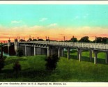 Bridge Over Ouachita River Highway 80 Monroe Louisiana LA UNP WB Postcar... - £11.79 GBP