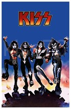 KISS 1976 Era 22 X 34 Inch DESTROYER Group Shot Custom Poster - Alive! Love Gun - £35.50 GBP